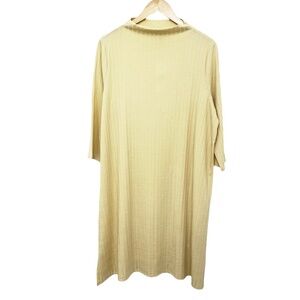 Eileen Fisher Funnel Neck Rib Knit Dress XL